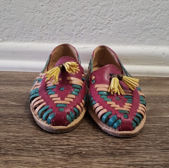 Leather huarache sandals - Picture 2 of 4